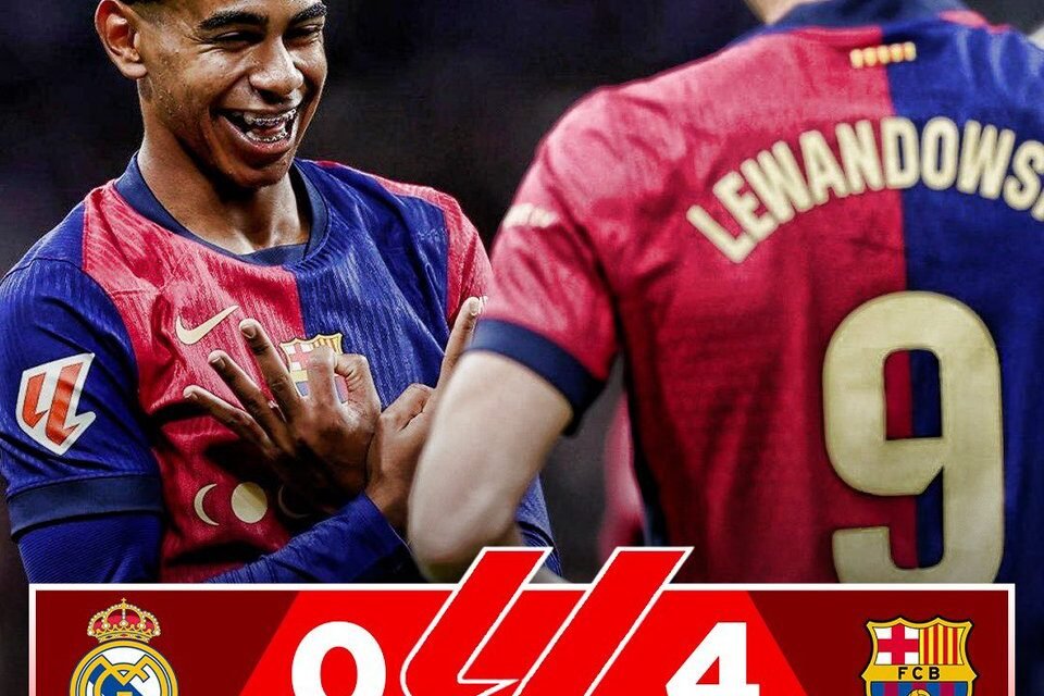 @FabrizioRomano: 🔵🔴 Barça make it 4 (!) at the Bernabéu flying on top of La Liga… …and interrupting Real Madrid’s unbeaten strike with 42 games, keeping their record from 2018 alive.