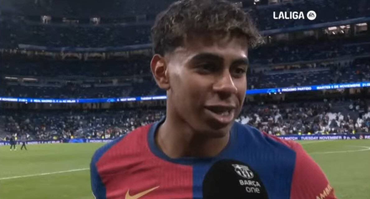 @FabrizioRomano: 🔵🔴 Lamine Yamal after the game: “I want to say: visca Barça!”. “Let’s go and win La Liga, we go for it now”.