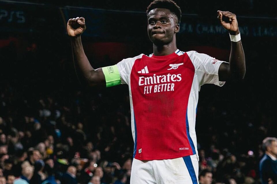 @FabrizioRomano: 🔴⚪️🌶️ 4th goal of the season for Bukayo Saka! Back from his injury, he can now count 11 G/A this season in all competitions. ⭐️