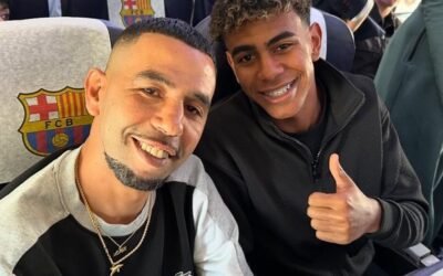 @FabrizioRomano: 🔵🔴✈️ Lamine Yamal, on his way to Paris as Kopa Trophy clear winner. ✨ His father and his agent Jorge Mendes will also attend the ceremony.