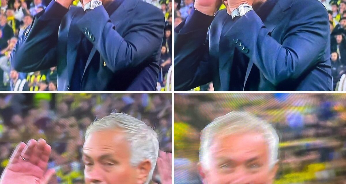 @FabrizioRomano: 🤷🏼‍♂️ José Mourinho’s reaction to André Onana’s saves against Fenerbahçe ⤵️