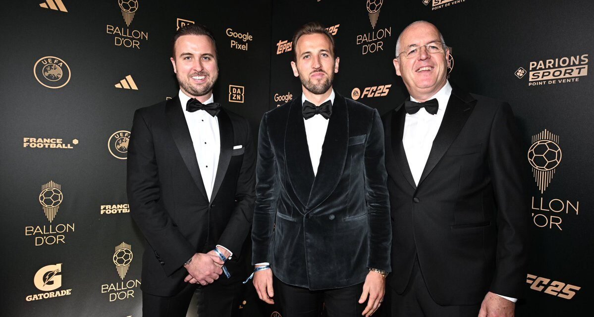 @FabrizioRomano: 🚨✨ Harry Kane and Kylian Mbappé get the Gerd Müller Trophy from Ballon d’Or for Best Goalscorer 2024. Only Kane’s present at the ceremony.