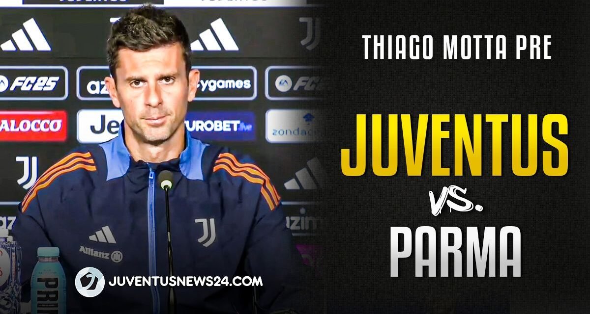 Conferenza stampa Thiago Motta pre Juve Parma: il VIDEO INTEGRALE con le parole del tecnico bianconero