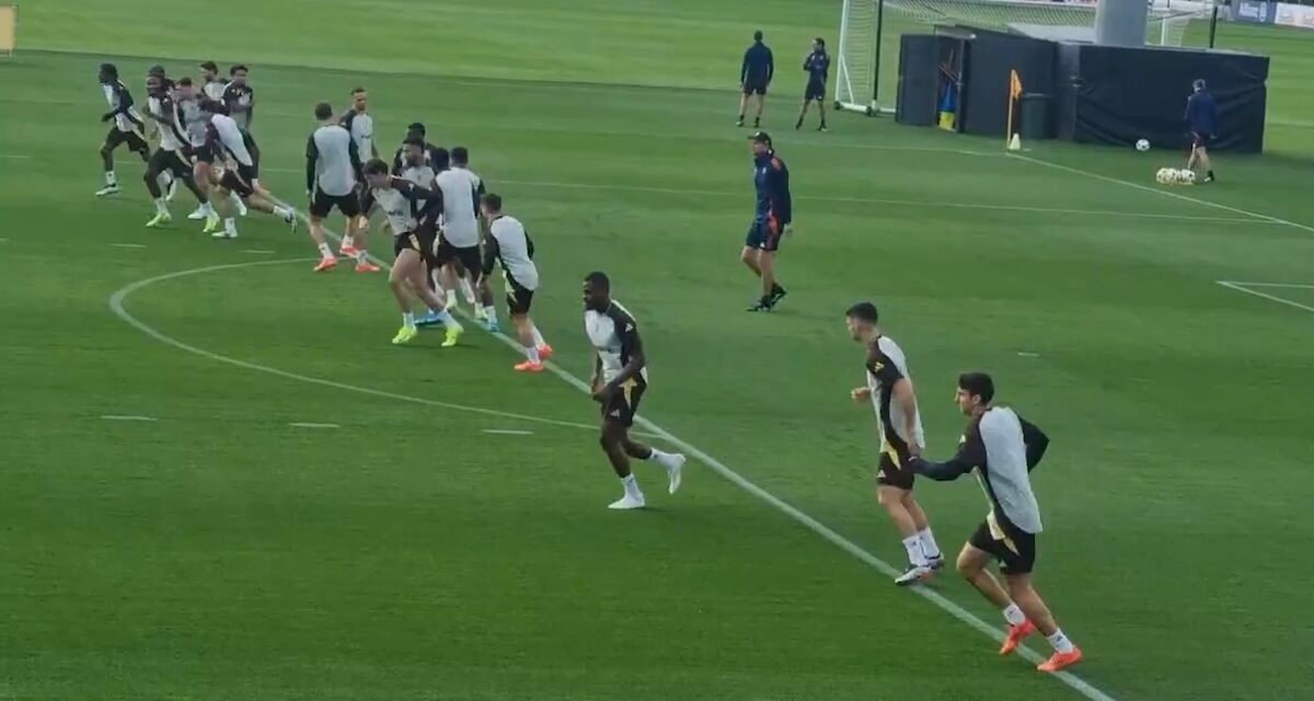 Allenamento Juve pre Lille: la rifinitura dei bianconeri alla Continassa alla vigilia di Champions