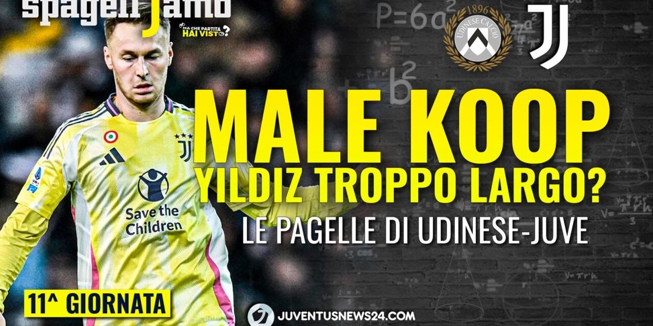 Udinese Juve, le pagelle di Juventusnews24: la miglior gara di Thuram? Male Koopmeiners
